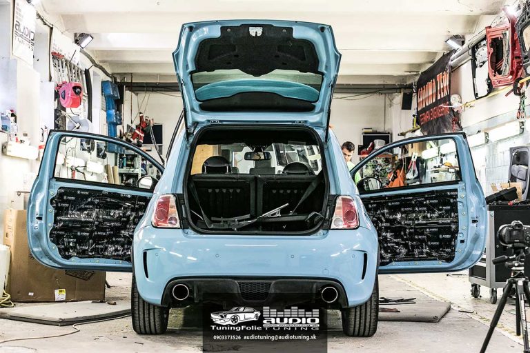 Ozvučenie a tlmenie Fiat 500 ABARTH