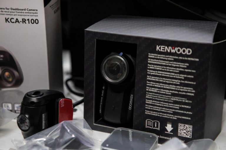 KAMERA DO AUTA CIERNA SKRINKA KENWOOD DRV-A501W KCA-R100